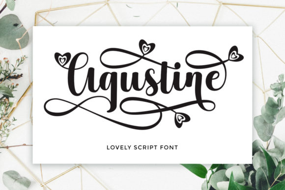 Agustine Script: A Handwritten Font for Bold, Authentic Messages