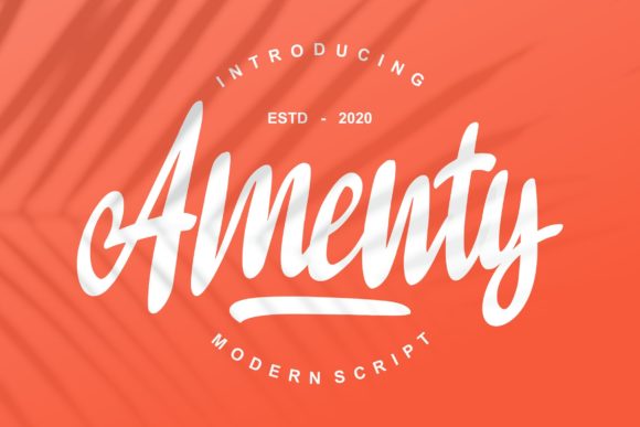 Amenty Script: The Timeless Handwritten Font for Creative Projects