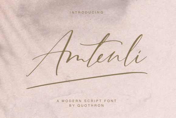 Amtenli Script: A Guide to This Elegant Typeface