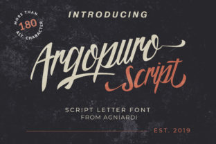 Argopuro Script: A Creative Font with a Stunning Feel