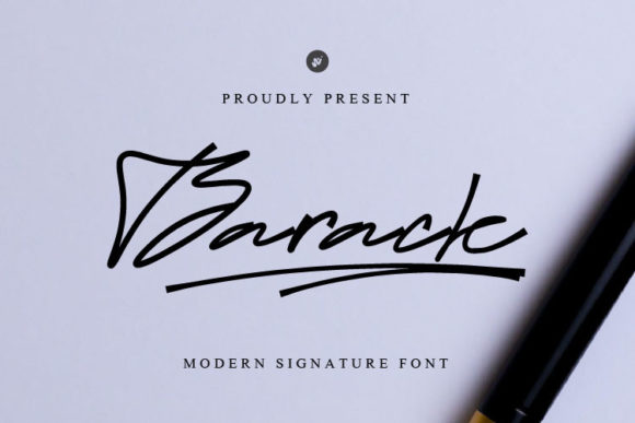 Barack Script: A Modern Signature Font for Bold Branding