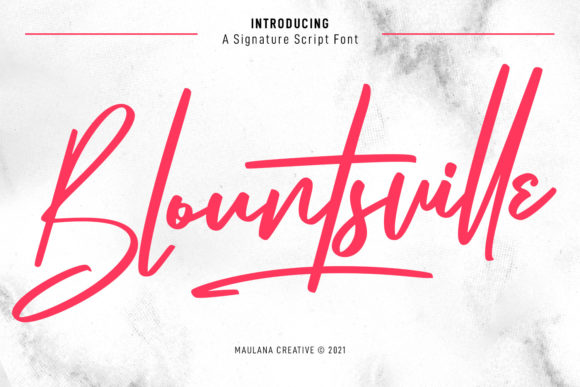 Blountsville Script: A Timeless Font for Modern Branding
