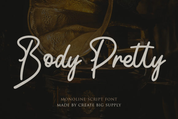 Body Pretty Script: A Monoline Script Font for Modern Branding