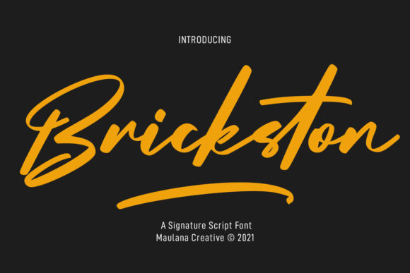 Brickston Script: A Sophisticated Font for Modern Designers