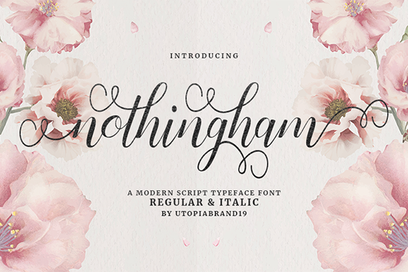 Nothingham Script: The Elegant Script Font for Modern Creators