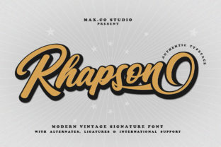 Rhapson Script: Rediscovering the Retro Vibe in Design