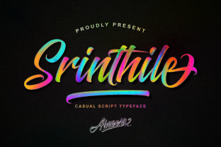 Srinthile Script: The Handwritten Font with a Cool Vibe