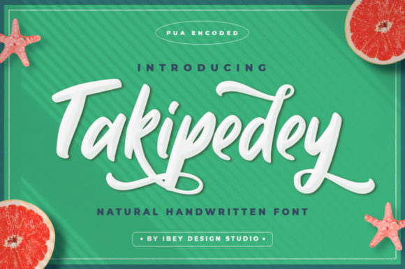 Takipedey Script: A Calligraphy Font with Character