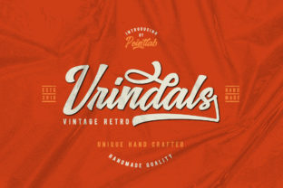 Vrindals Script: A Bold Retro Font with a Modern Edge