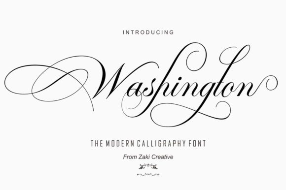 Washington Script: A Font That Feels Like a Handwritten Note from Someone Important